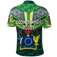 Custom Cook Islands Rugby Polo Shirt - Polynesian Pride