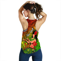 (Custom Personalised) Hawaii Hula Girl Reggae Women Tank Top - LT2 - Polynesian Pride
