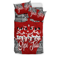 (Custom Personalised) Tonga Rugby Ikale Tahi Sipi Tau Bedding Set - LT2 - Polynesian Pride