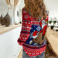 New Zealand Maori Meri Kirihimete Women Casual Shirt - LT2 - Polynesian Pride