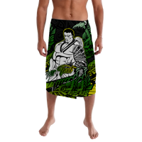 Custom Samoan Warrior Pride Samoa Polynesia Lavalava LT2 Lavalava BLACK - Polynesian Pride