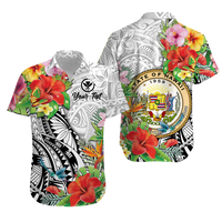 Custom Hawaii Polynesian Matching Hawaiian Outfits For Couples White LT2 - Polynesian Pride