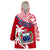 (Custom Personalised) Samoa Samoan Coat Of Arms With Coconut Red Style Wearable Blanket Hoodie LT14 Unisex One Size - Polynesian Pride