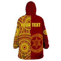 (Custom Personalised) Tonga High School Tongan Ngatu Pattern Wearable Blanket Hoodie LT14 - Polynesian Pride