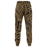Polynesian Hawaiian Style Tribal Tattoo Gold Joggers - Polynesian Pride