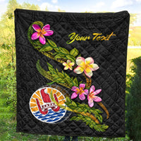 Tahiti Polynesian Custom Personalised Quilt - Plumeria Tribal - Polynesian Pride