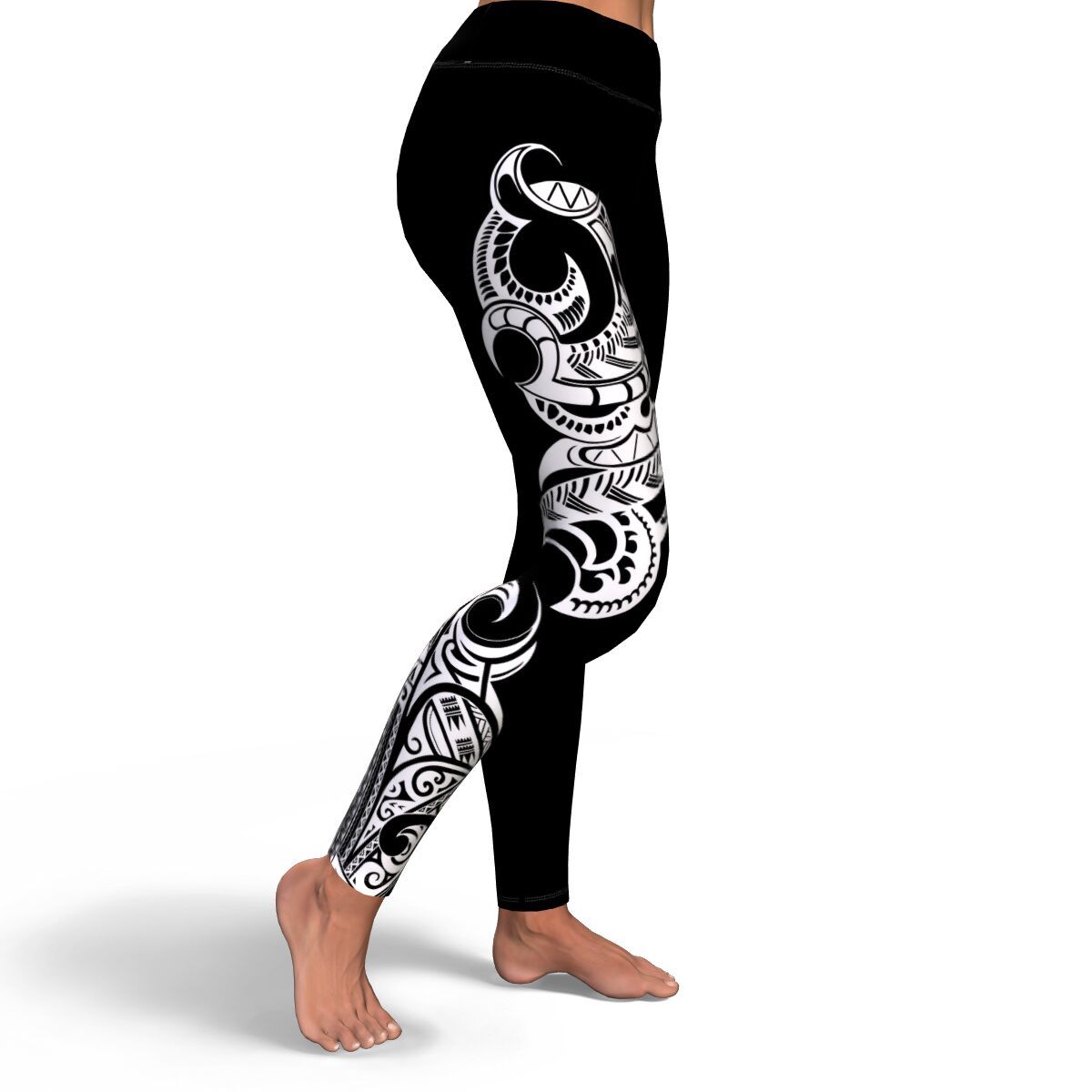 Polynesian Legging - Polynesian Tattoo Design Legging NN0 Art - Polynesian Pride