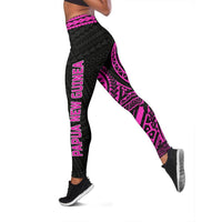 Papua New Guinea 2nd Leggings (Pink) A6 - Polynesian Pride