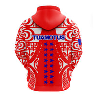 Custom Tuamotu Archipelago Tribal Tattoo Hoodie LT12 - Polynesian Pride