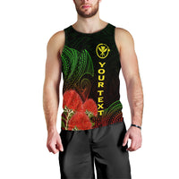 (Custom Personalised) Hawaii Polynesian Men's Tank Top - Ohia Lehua - LT12 - Polynesian Pride