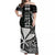 Hawaii Kanaka Map Off Shoulder Long Dress Black Color Style LT6 Long Dress Black - Polynesian Pride