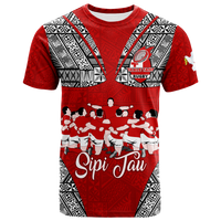 Tonga Rugby Ikale Tahi Sipi Tau T Shirt LT2 RED - Polynesian Pride