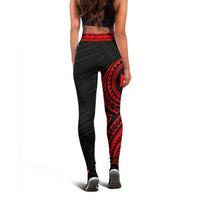 Wallis and Futuna Leggings (Red) A16 - Polynesian Pride