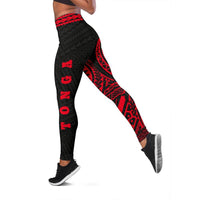 Tonga Polynesian 6th Leggings (Red) A6 - Polynesian Pride