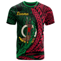 Vanuatu T Shirt Sanma Wings Style Unisex Black - Polynesian Pride
