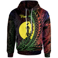 New Caledonia Hoodie Vao Wings Style Flag Color Unisex Black - Polynesian Pride