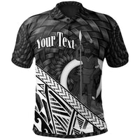 Vanuatu Polo Shirt Custom White Polynesian Patterns With Bamboo Unisex White - Polynesian Pride