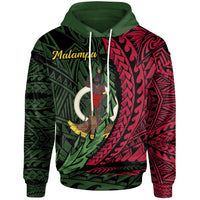 Vanuatu Hoodie Malampa Wings Style Unisex Black - Polynesian Pride