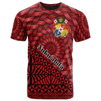 Tonga T Shirt Nukualofa Tapa Patterns With Bamboo Unisex Red - Polynesian Pride