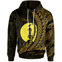 New Caledonia Hoodie Vao Wings Style Unisex Black - Polynesian Pride