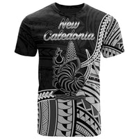 New Caledonia Islands T Shirt New Caladonia Seal Of New Caledonia Islands Polynesian Patterns Unisex Black - Polynesian Pride
