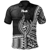 Guam Polo Shirt Yona Seal Of Guam Polynesian Patterns Unisex Black - Polynesian Pride
