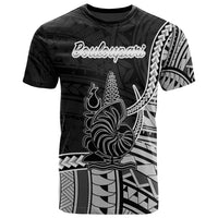 New Caledonia Islands T Shirt Bouloupari Seal Of New Caledonia Islands Polynesian Patterns Unisex Black - Polynesian Pride