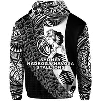 Fiji Rugby Hoodie Sydney Nadroga Navosa Stallions Tapa Vibes NO.1 LT8 - Polynesian Pride