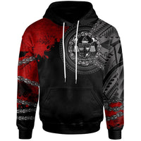 Fiji Hoodie Polynesian Chain Style Unisex Black - Polynesian Pride