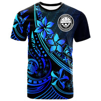 Federated States of Micronesia T Shirt The Flow of The Ocean Blue Unisex Blue - Polynesian Pride