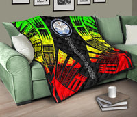 Marshall Islands Premium Quilt - Marshall Islands Seal Polynesian Reggae Tattoo - Polynesian Pride