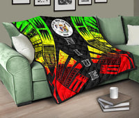 Niue Premium Quilt - Niue Seal Polynesian Reggae Tattoo - Polynesian Pride