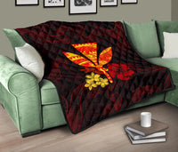 Polynesian Kanaka Maoli Flower Quilt - Polynesian Pride