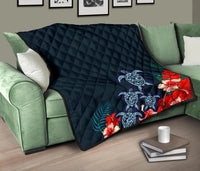 Hawaii Polynesian Turtle Premium Quilt - Polynesian Pride