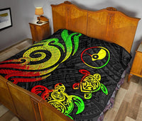 Yap Micronesian Premium Quilt - Reggae Tentacle Turtle - Polynesian Pride