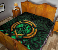 Maori New Zealand Premium Quilt Manaia Green - Polynesian Pride