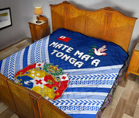 Mate Ma'a Tonga Rugby Premium Quilt Polynesian Creative Style - Blue - Polynesian Pride
