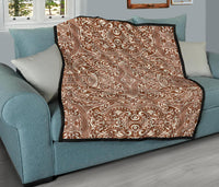 Polynesian Tribal Premium Quilt Brown - Polynesian Pride