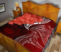 Samoa Premium Quilt - Samoa Seal Wave Style (Red) - Polynesian Pride
