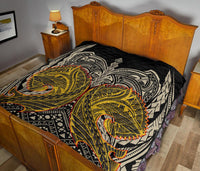 Polynesian Personalised Premium Quilt - Polynesian Maori Tattoo Wolf - Polynesian Pride