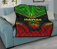 Hawaii Premium Quilt - Hawaii Seal Polynesian Chief Reggae Version - Polynesian Pride