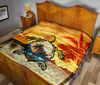 Hawaii Turtle Coconut Tree Premium Quilt - Polynesian Pride