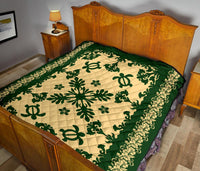 Hawaii Premium Quilt - Hawaiian Quilt Turtle Dance Sea Pattern - Polynesian Pride