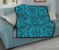 Polynesian Premium Quilt Grown Blue White - Polynesian Pride