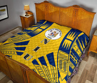 Niue Premium Quilt - Niue Seal Polynesian Dark BLue Tattoo - Polynesian Pride