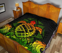 Hawaii Turtle Polynesian Reggae Premium Quilt - Kuly Style - Polynesian Pride