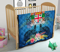 Fiji Premium Quilt - Turtle Hibiscus Tapa Patterns - Polynesian Pride