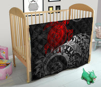 Hawaii Polynesian Premium Quilt - Kanaka Maoli & Red Turtle - Polynesian Pride