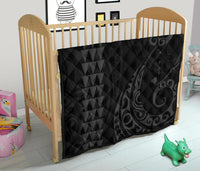 Hawaii Kakau Gray Polynesian Premium Quilt - Polynesian Pride
