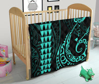 Hawaii Kakau Green Polynesian Premium Quilt - Polynesian Pride